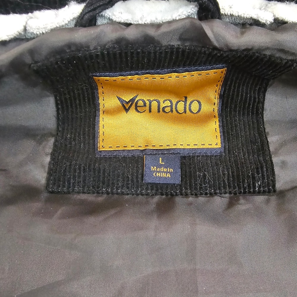 Venado Concealed Carry Vest Mens Large Canvas Quilted Work Grey Full Zip Snap - Picture 5 of 11